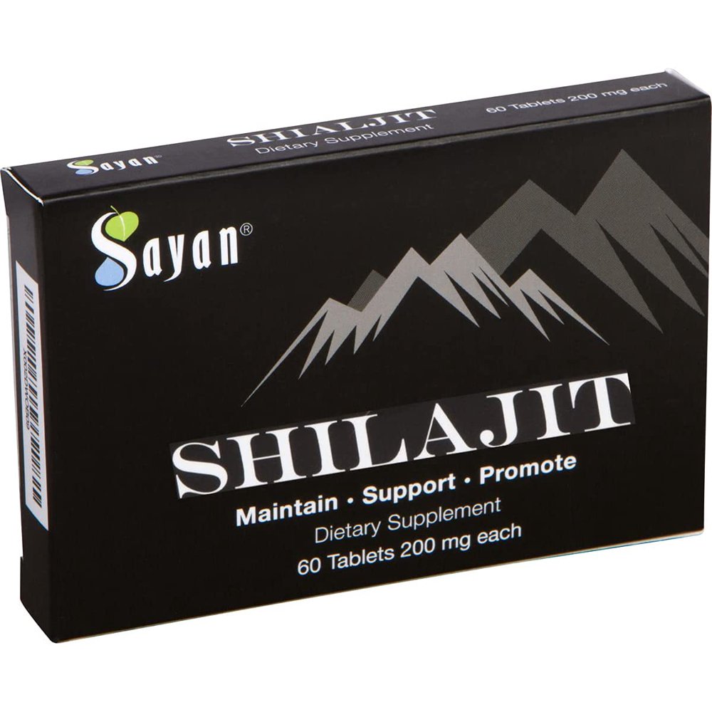 Sayan Pure Shilajit Tablets, 1 2 Month Supply, Organic 60 Drops