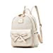 thumbnail image 3 of Girls Bowknot Cute Leather Backpack Mini Backpack Purse for Women, 3 of 10