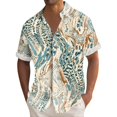 thumbnail image 1 of Hawaiian Shirt For Men, Men's Vintage Button Down Bowling Shirts Short Sleeve Summer Beach Shirt4XL, 1 of 5