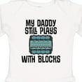 thumbnail image 4 of Inktastic Auto Mechanic Daddy Still Plays with Blocks Boys or Girls Long Sleeve Baby Bodysuit, 4 of 5