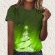 thumbnail image 3 of Camisetas Casuales de las Mujeres Suéter de Manga Corta Impreso Cuello Redondo, Poliéster Ligero para Todas las Estaciones Diario Y Confort de Uso, 3 of 4