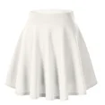 thumbnail image 4 of Minivestido versátil, minifalda informal, estilo europeo americano, vestido básico elástico con forma de campana para mujer, moda informal, 4 of 5