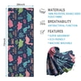 thumbnail image 2 of DarkBlue Cartoon Dinosaurs Explorer Pattern Hot Yoga Mat Towel Non Slip for Hot Yoga - Quick-Drying Yoga Mat Cover with 4 Corner Pockets with Travel Bag - Hot Yoga Towel Non Slip 70"x26", 2 of 6