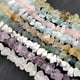thumbnail image 4 of Cuentas de fluorita en bruto, naturales, irregulares, de forma libre, de amatista, minerales de cristal, de cuarzo, para hacer pulseras y joyas, 7,5", 4 of 5
