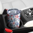 thumbnail image 5 of 20 Oz Pioneer Flower Coffee Tumbler Double Wall Insulated Stainless Steel Water Bottle | Metal Reusable Thermoses Flask with Cup Cap | Leak & Sweat Proof with Anti-Dust Lid, 5 of 7