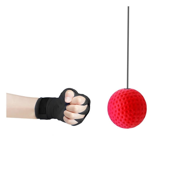 1* Fight Ball Reflex Boxing Reaction Training Boxer Speed Punch Head Cap String Ball