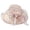 Pink, variant on Wide Brim Organza Hat Dress Hat for Women Tea Party Derby Noble Wedding Cap