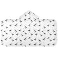 thumbnail image 2 of Toddler Hooded Beach Towel 24x50 Kids Bath Towels Soft Quick Dry for Swim Pool Boys Girls Line Seagull Bird, 2 of 7