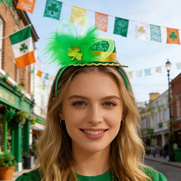 St. Patrick's Day Headband Irish Festival Party Green Carnival Party Props