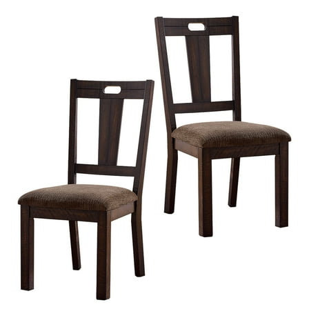 William'S Home Furnishing Walnut/Ash Brown Brinley Side Chair