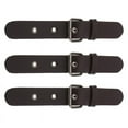 thumbnail image 5 of 3 X PU Leather Toggle Clasp Clouse for Coat Jacket Duffle DIY Sewing Buckle - Coffee, 5 of 6