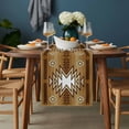 thumbnail image 2 of Brown Southwest Table Runner - 108 Inch Long, Kitchen Dining Table Runner Dresser Scarves, Western Rustic Ethnic Mexican Aztec Farmhouse Decor for Coffee Tables Wedding Party Banquet, 2 of 8