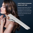 thumbnail image 4 of Jumpingount 20 pinzas para el cabello con dientes, pasadores de Metal en blanco, accesorios para el cabello para mujeres, accesorios de herramientas de Accesorio para el cabello 6.6 cm Jumpingount AP011845-04, 4 of 6