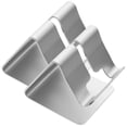 thumbnail image 1 of unbranded 2Ud Soporte De Escritorio Para Celulares En Aluminio Plateado Resistente Y Compacto, 1 of 6