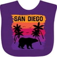 thumbnail image 3 of Inktastic San Diego California Sunset Boys or Girls Baby Bib, 3 of 4