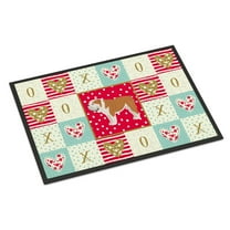 Carolines Treasures CK5830JMAT English Bulldog 1 Love Door Mat Indoor Rug or Outdoor Welcome Mat 24x36 Doormat 36"L x