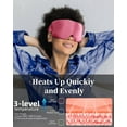 thumbnail image 5 of Heated Eye Mask for Dry Eyes - Silk Cordless Warm Eye Compress Moist Heat, FSA HSA Eligible, Eye Heating Pad for Stye Treatment, Tired Eyes, Sleep, Travel, Washable, Rechargeable, Pink, 5 of 9