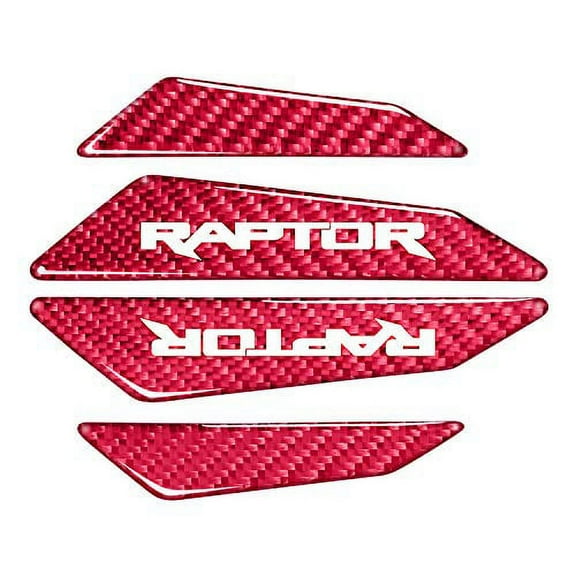Ford F-150 Raptor Real Red Carbon Fiber Door Edge Guard Decal