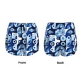 thumbnail image 6 of Uemuo Evil Eye Pattern Women's Athletic Shorts High Waisted Running Shorts with Liner Pockets Gym Elastic Workout Shorts-, 6 of 9
