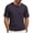Navy, variant on Mens Plus Size Summer Tops Henry Short Sleeve T-Shirt Casual Button Lightweight Pullover Shirt Soft Stretch Tees Tops