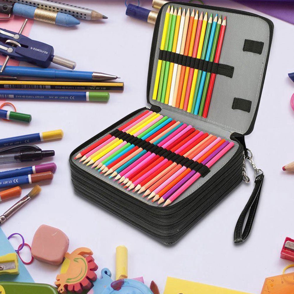 Willstar Pencil Case PU Leather Large Capacity Pencil Holder Organizer