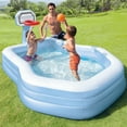 thumbnail image 2 of Intex 57183EP 101 Inch Swim Center Shootin' Hoops Inflatable Family Pool, Blue, 2 of 2