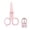 🥝 Pink_Base#437, variant on Mini Portable Travel Scissors Folding Stainless Steel Scissors •Pocket Keychain Scissors • Safe Rounded Blades • Travel Office Emergency Use