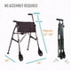 thumbnail image 2 of Andador Stander Wonder Walker Plus, ligero y plegable con ruedas para adultos y personas mayores. Andador plegable EZ Fold-N-Go con ruedas, deslizadores y bolsa. Andador compacto estándar. Blanco inte, 2 of 5