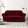 thumbnail image 2 of CHUN YI Housse de Canapé Extensible 2 Pcs à Carreaux avec Coussin, 2 of 6