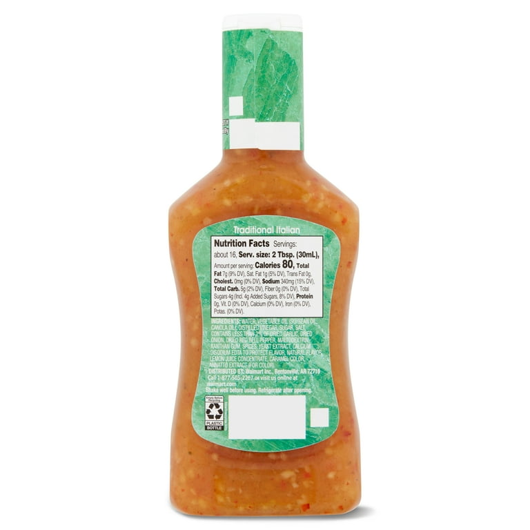Great Value Traditional Italian Salad Dressing & Marinade, 16 fl oz Great Value Traditional Italian Salad Dressing & Marinade, 16 fl oz