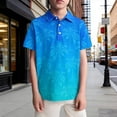 thumbnail image 3 of WAYUTE Boys Shirts Cool Graphic Print Lapel Short Sleeve Polo Shirt Soft Tees for Kids Youth Comfort Fit Casual Outdoor, 3 of 3