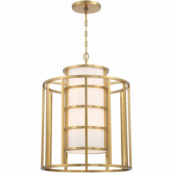 Crystorama Brian Patrick Flynn for  Hulton 6 Light Luxe Gold Chandelier - 21''W x 28''H