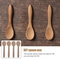 thumbnail image 3 of SILENRADAWN Small Wood Spoon Wooden Spoons Light Brown 4Pcs, 3 of 8
