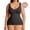 Black, variant on Women's Bust Support Waist and Abdomen Control Shapewear Tank with Wide Straps, Sizes S-3XL