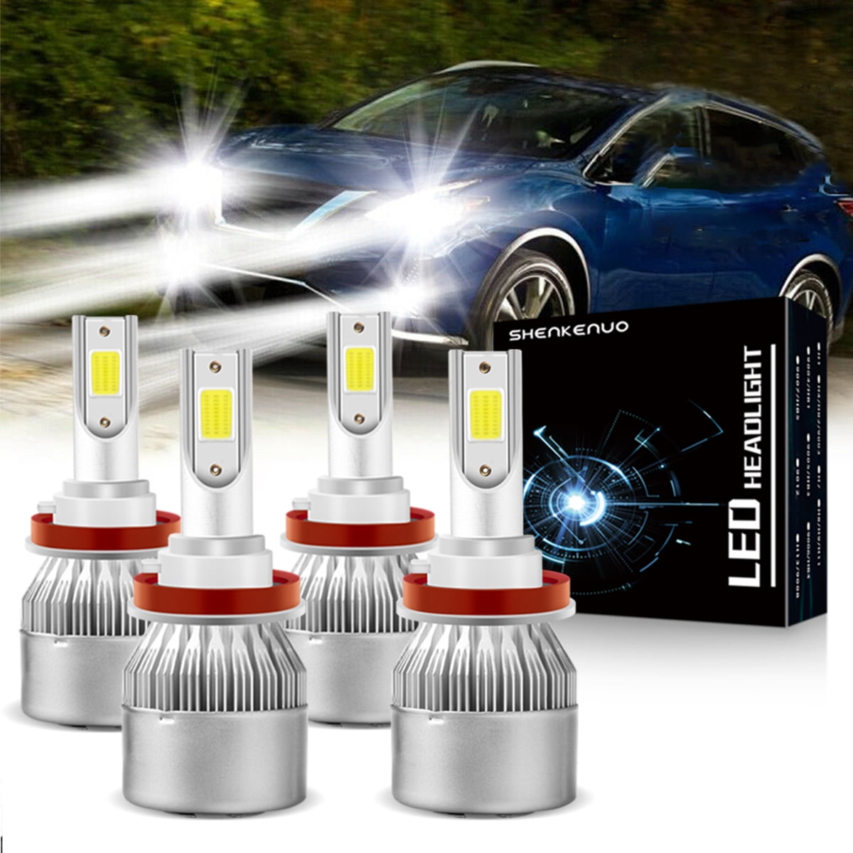 H9 H11 High/Low Beam for Nissan Rogue 2014 2017 2018 2019 2020 LED