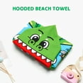 thumbnail image 7 of Usaibhir Baby Girl Boy Hooded Beach Towel Swim Cover Up Bath Towels Cartoon Dinosaur Shark Fox Mermaid Print Bath Towel Wrap, 7 of 7