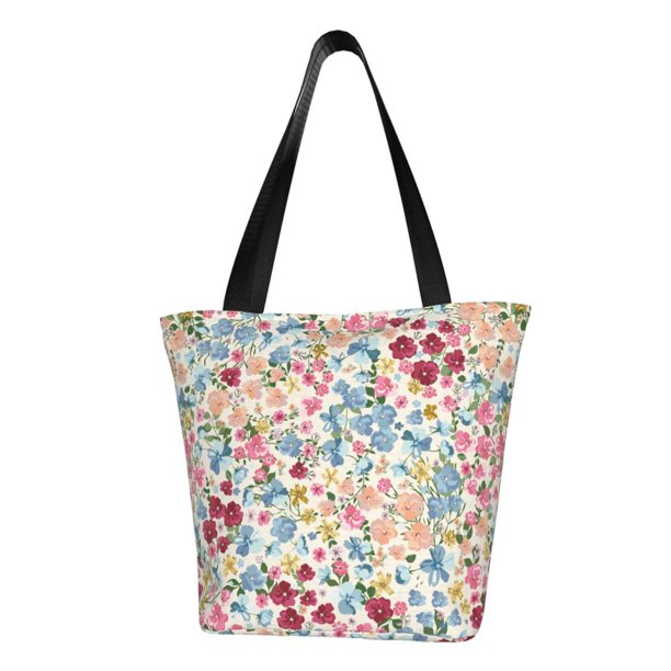 Balery Trendy Floral Design Bolsa de Hombro con Diseño, Bolsa Grande y Duradera, Bolsa Versátil para Compras
