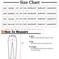 thumbnail image 3 of Pantalons pour Femmes Taille Haute Mode Décontractée Femmes Solide Span Dames Taille Haute Pantalons Larges Pantalons de Yoga Pantalons Complets Liquidation, 3 of 4