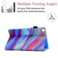 thumbnail image 3 of SM-T220/T225 Case and Cover, Galaxy Tab A7 Lite Case 2021 Released, Allytech Slim Painted PU Leather Shockproof Folio Stand Case with Card Slots for Samsung Galaxy Tab A7 Lite 8.4", Blue Marble, 3 of 7