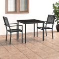 thumbnail image 1 of vidaXL 3 Piece Outdoor Dining Set Steel, 1 of 5
