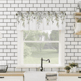 thumbnail image 3 of Sage Green Curtain Valance for Watercolor Eucalyptus Leaf Rod Pocket Valance Window Treatments Plant Leaves, 3 of 7