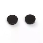 HOOUN Men Women Magnetic Fashion Black Stud Earrings Ear Plugs Non-Piercing Clip On-2