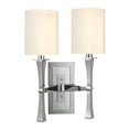 thumbnail image 2 of Hudson Valley Lighting 2112 York 2 Light 17" Tall Wall Sconce - Nickel, 2 of 2