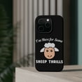 thumbnail image 4 of DistinctInk Tough Case for Apple iPhone 15 PRO (6.1" Screen), Compatible with MagSafe Charging - I'm Here for Some SHEEP Thrills, 4 of 6