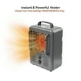 thumbnail image 3 of Comfort Zone Milkhouse Style Utility Space Heater with Adjustable Thermostat, 3-Prong Plug, Grey, 3 of 7