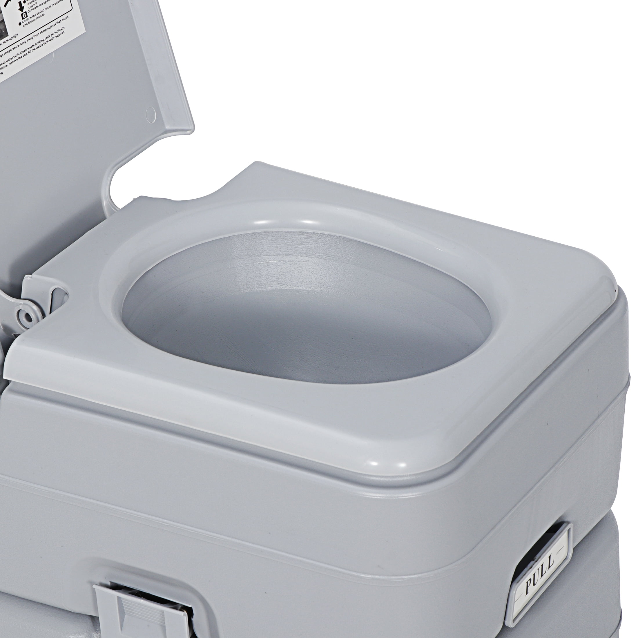 HomGarden 6.6gal Portable Toilet Camping Porta Potty, Outdoor Commode RV Toilet, Detachable