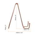 thumbnail image 2 of Unique Bargains 3Pack 6Inch Plate Stand for Display Iron Easel Plate Holder for Photo Rose Gold, 2 of 5