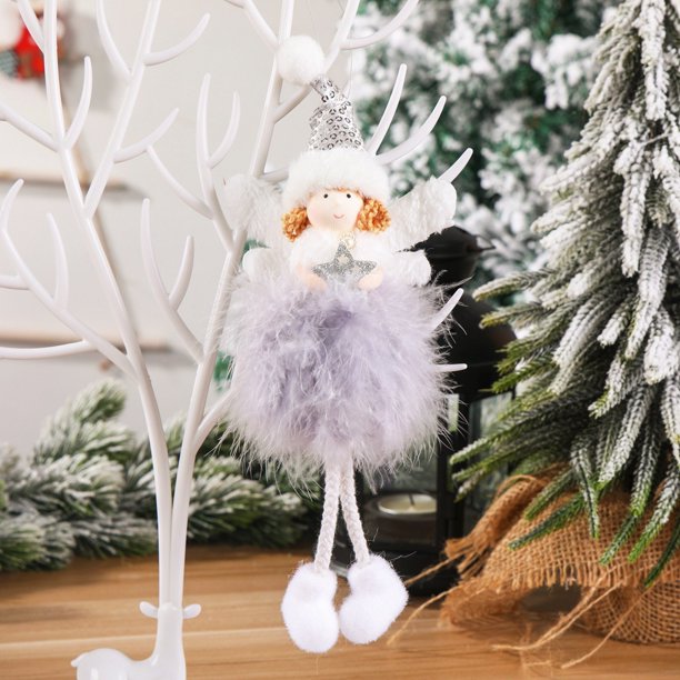 Latest Christmas Angel Doll Cute Xmas Tree Ornament Noel Deco Happy Christmas Decoration for Home Navidad 2021 Kid New Year Gift