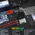 thumbnail image 2 of MICTUNING P1s RGB 6 Gang Switch Panel, Multifunction Toggle Momentary Strobe Pulsed Switch Pod with Backlit Off 5 Level Brightness Circuit Control Relay System Box f, 2 of 7