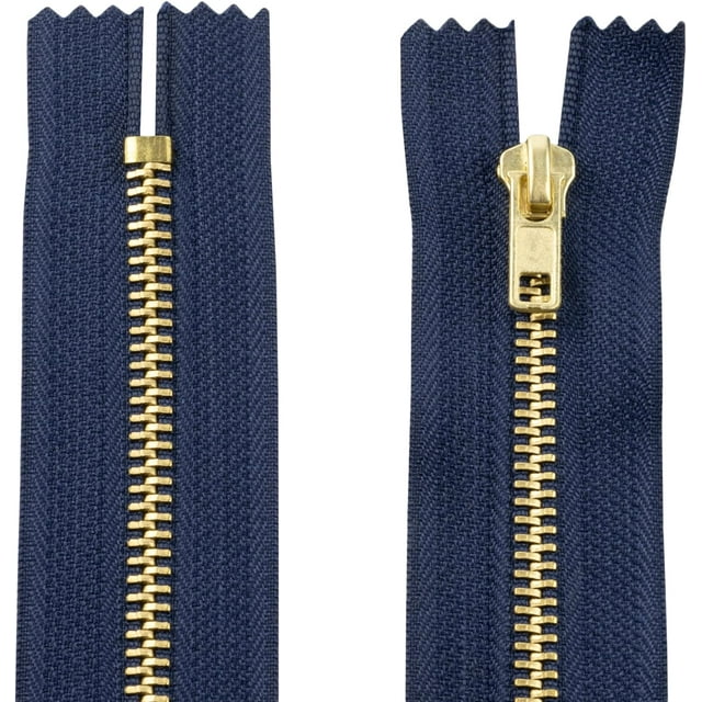 Cremalleras ZHAOCHENG metálicas no desmontables 15 cm Azul marino Kit de costura